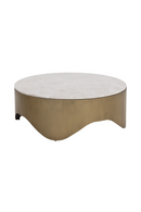 Wavy Antique Brass Coffee Table | Splendido Guinevere | Oroa.com