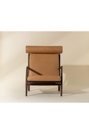 Oak Framed Leather Lounge Chair | Splendido Biko | Oroa.com