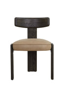 Contract furniture - Oak Leather Dining Chairs (2) - www.oroatrade.com
