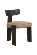 Contract furniture - Oak Leather Dining Chairs (2) - www.oroatrade.com