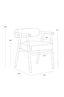 White Boucle Dining Armchair | Splendido Sova | Oroa.com