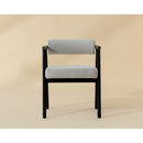 Hospitality furniture - White Boucle Dining Armchair - www.oroatrade.com