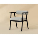 Hospitality furniture - White Boucle Dining Armchair - www.oroatrade.com