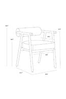 Brown Leather Dining Armchair | Splendido Sova | Oroa.com