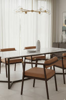 Brown Leather Dining Armchair | Splendido Sova | Oroa.com
