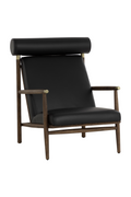 Oak Framed Leather Lounge Chair | Splendido Biko | Oroa.com