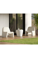 Cream Concrete Indoor/Outdoor Lounge Chair | Splendido Kessel | Oroa.com