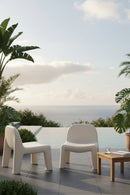Cream Concrete Indoor/Outdoor Lounge Chair | Splendido Kessel | Oroa.com