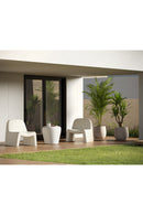 Cream Concrete Indoor/Outdoor Lounge Chair | Splendido Kessel | Oroa.com