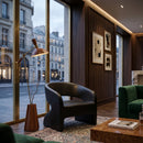 Black Indoor/Outdoor Lounge Chair | Splendido Cura