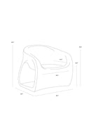 Molded Concrete Indoor/Outdoor Lounge Chair | Splendido Orson | Oroa.com