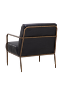 Hammered Brass Leather Lounge Chair | Splendido Lathan | Oroa.com