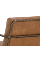 Hammered Brass Leather Lounge Chair | Splendido Lathan | Oroa.com