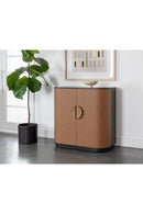 Smoked Acacia 2-Door Bar Cabinet | Splendido Dresden