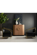 Smoked Acacia 2-Door Bar Cabinet | Splendido Dresden