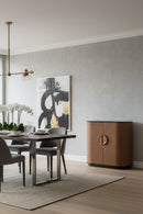 Smoked Acacia 2-Door Bar Cabinet | Splendido Dresden