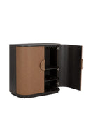 Smoked Acacia 2-Door Bar Cabinet | Splendido Dresden