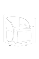 White Back Curved Lounge Chair | Splendido Fatina | Oroa.com