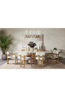 Cream Rectangular Indoor/Outdoor Dining Table | Splendido Alanya | Oroa.com
