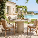 Cream Round Indoor/Outdoor Dining Table | Splendido Alanya