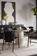 Cream Round Indoor/Outdoor Dining Table | Splendido Alanya | Oroa.com