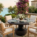 Black Concrete Indoor/Outdoor Dining Table | Splendido Brando