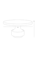 Black Concrete Indoor/Outdoor Dining Table | Splendido Brando | Oroa.com