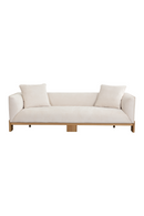 Oak Base White Upholstered Sofa | Splendido Anwa | Oroa.com