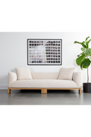 Oak Base White Upholstered Sofa | Splendido Anwa | Oroa.com