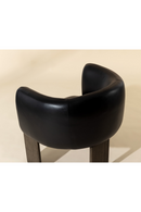 Black Leather Curved Lounge Chair | Splendido Trine | Oroa.com