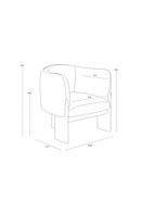 Black Leather Curved Lounge Chair | Splendido Trine | Oroa.com