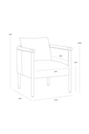 Hospitality furniture - Curved Wood Frame Lounge Chair - www.oroatrade.com