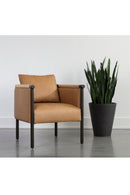 Hospitality furniture - Curved Wood Frame Lounge Chair - www.oroatrade.com