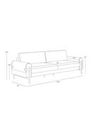 Brown Leather Strapped Sofa | Splendido Camus | Oroa.com