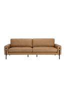 Brown Leather Strapped Sofa | Splendido Camus | Oroa.com