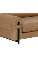 Brown Leather Strapped Sofa | Splendido Camus | Oroa.com