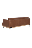 Oak Wood Frame Leather Sofa | Splendido Saul | Oroa.com