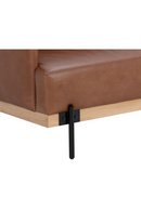 Oak Wood Frame Leather Sofa | Splendido Saul | Oroa.com
