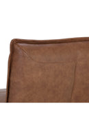Brown Leather Swivel Armless Chair | Splendido Colson | Oroa.com