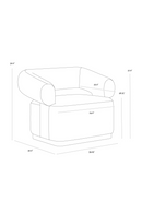 Green Swivel Lounge Chair | Splendido Aggie | Oroa.com