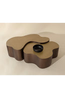 Contract furniture - Antique Brass Nesting Coffee Tables - www.oroatrade.com