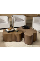 Contract furniture - Antique Brass Nesting Coffee Tables - www.oroatrade.com
