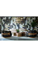 Contract furniture - Antique Brass Nesting Coffee Tables - www.oroatrade.com