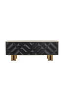 Faceted Black 4-Door Sideboard | Splendido Lautrec | Oroa.com