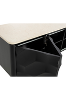 Faceted Black 4-Door Sideboard | Splendido Lautrec | Oroa.com
