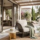Cream Padded Indoor/Outdoor Lounge Chair | Splendido Tulum