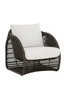 Cream Padded Indoor/Outdoor Lounge Chair | Splendido Tulum