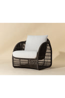Cream Padded Indoor/Outdoor Lounge Chair | Splendido Tulum