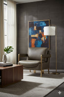Taupe Leather Lounge Chair | Splendido Garo | Oroa.com