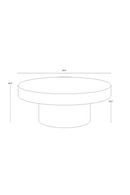 Round Gray Concrete Outdoor Coffee Table | Splendido Brando | Oroa.com